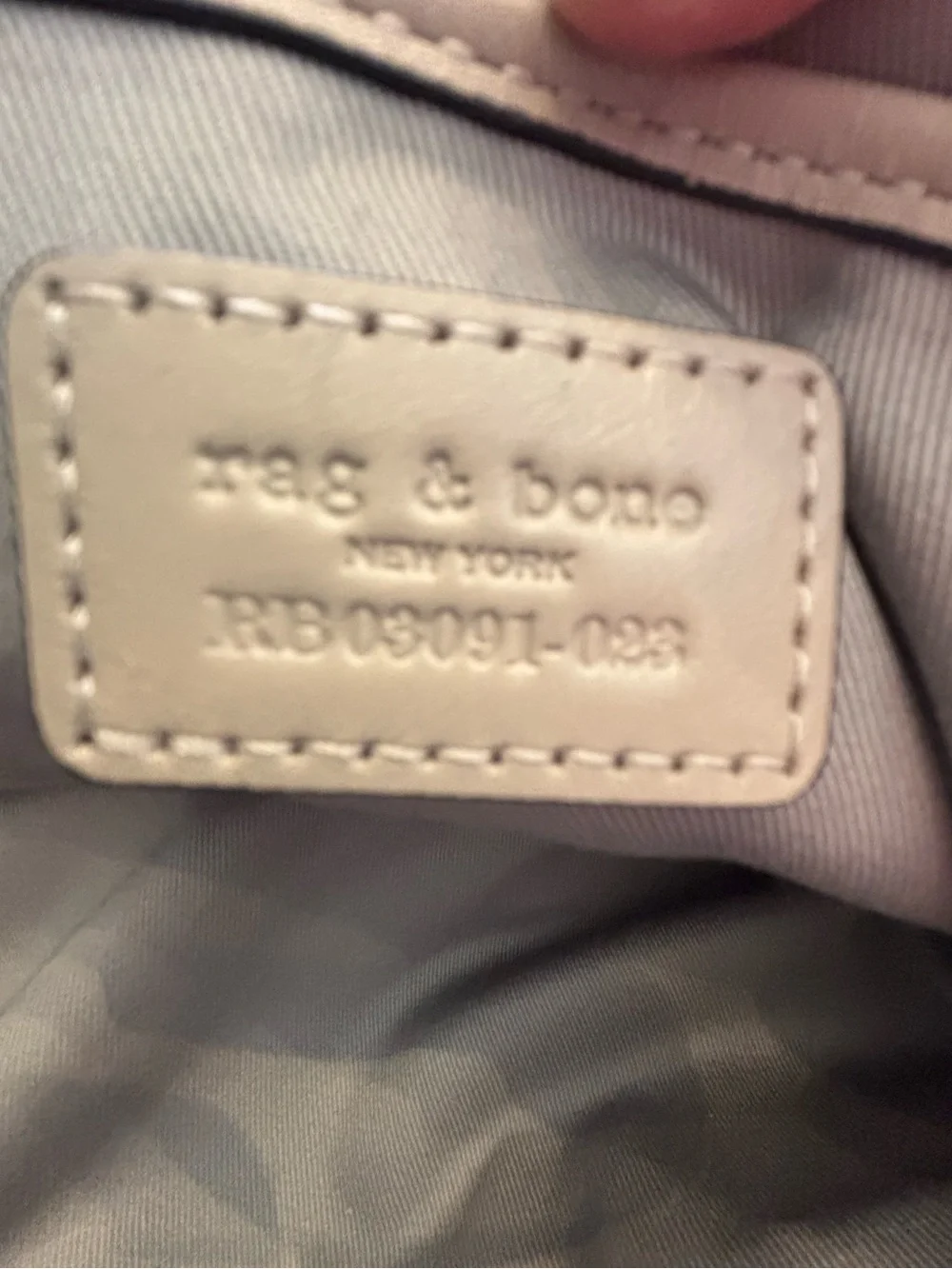 Rag & Bone Petra Leather Sling Bag in Cream Minimalist Luxe